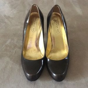 Coach brown pumps